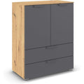 Das Sideboard nimmt mit 80 x 100 x 42 cm Gestalt an