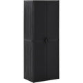 Sideboard in Schwarz mit Flechtoptik
