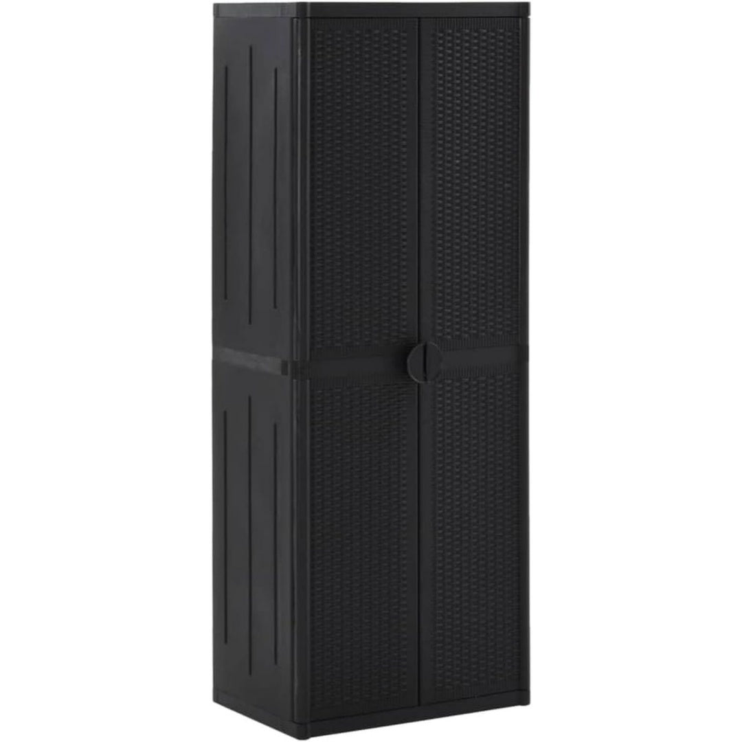 Sideboard in Schwarz mit Flechtoptik