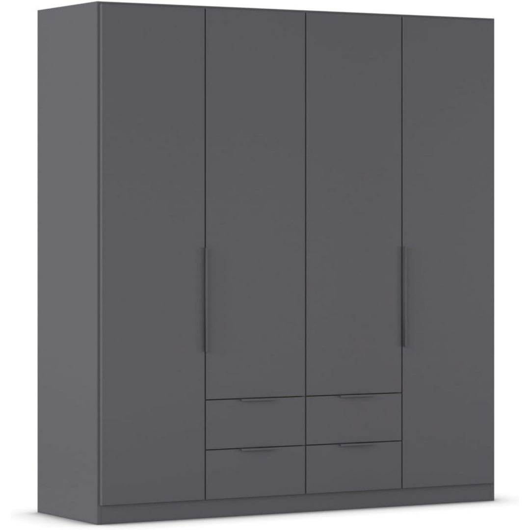 Schubladen und geschlossenen Stauraum an dem Kleiderschrank
