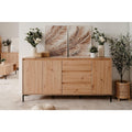 Sideboard mit Schubladen, geschlossenem Stauraum und grifflosen Fronten