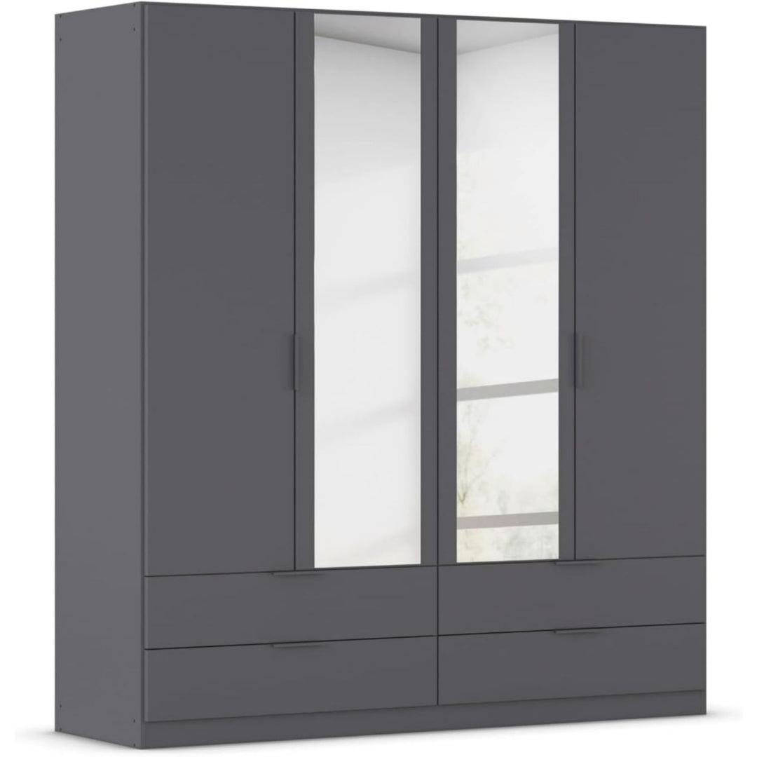 Kleiderschrank in Grau