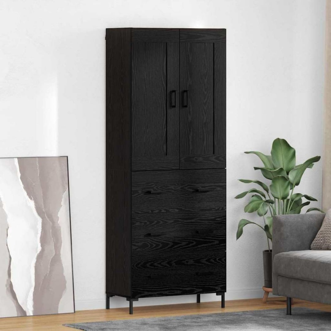 Der Hochschrank setzt auf 2 Tueren