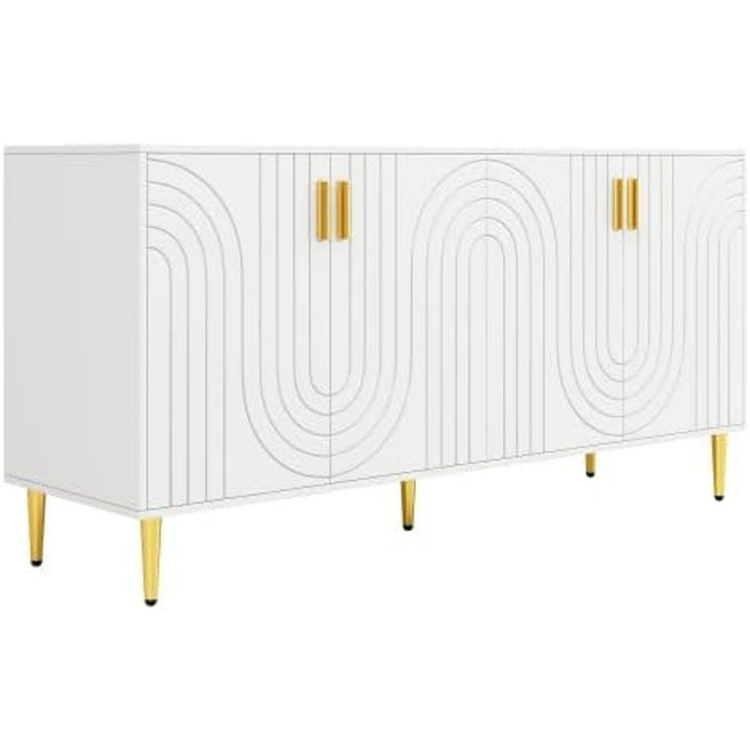 Sideboard mit goldfarbenen Griffen
