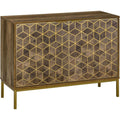 2 Tueren praegen das Sideboard aus Samt