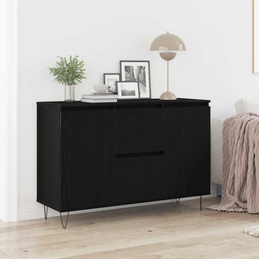 Geschlossener Stauraum trifft bei dem Sideboard auf 2 Schubladen
