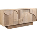 Sideboard verbindet grifflose Fronten und Reliefstrukturen